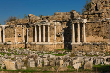 Ruins in Side, Turkeyの写真素材