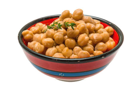 Chickpea in the bowlの写真素材