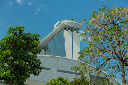 SINGAPORE - MAY 11: Marina Bay Sands Integrated Resort on May 11, 2014 in Singapore. It was opened...