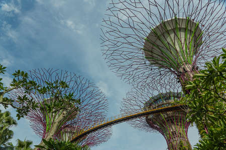 SINGAPORE - MAY 12: Gardens by the Bay on Mar 12, 2014 in Singapore. Gardens by the Bay was crowned...