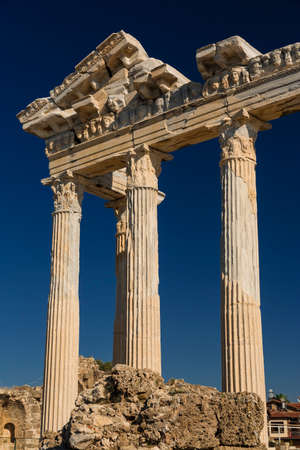 Apollo temple in Side, Turkeyの写真素材