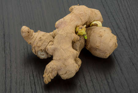 Ginger root on the board - asian food