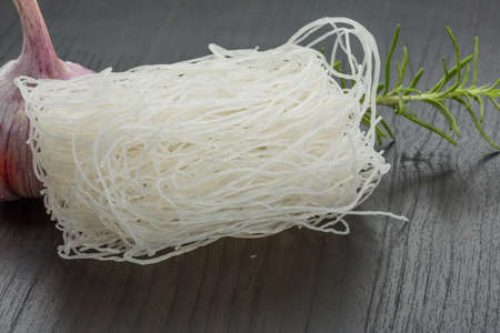 Rice noodles on the desk