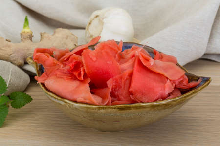Marinated ginger - special flavour for japan kitchenの写真素材