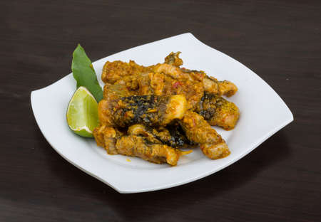 Roasted eel with ginger and lemongrass sauce