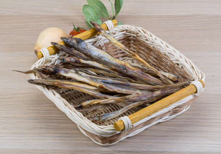 Dry salted fish - soft traditional snack for beerの写真素材