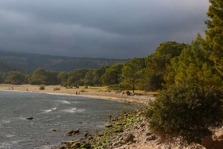 Ancient Phaselis ruins in Turkey Kemer Antalyaの写真素材