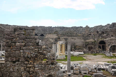 Ancient Side ruins in Turkey Kemer Antalya