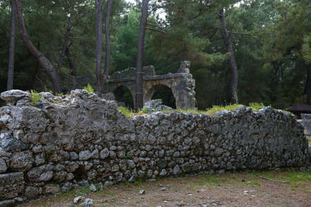 Ancient Phaselis ruins in Turkey Kemer Antalyaの写真素材