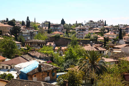 Antalya downtown skyline birds view in Turkeyの写真素材