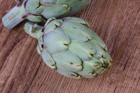 Fresh raw Artichoke - ready for cookingの写真素材