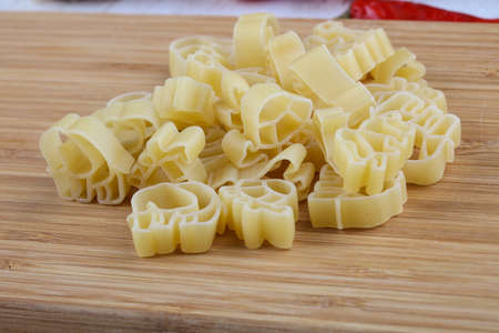 Raw macaroni for kids - animals figuresの写真素材