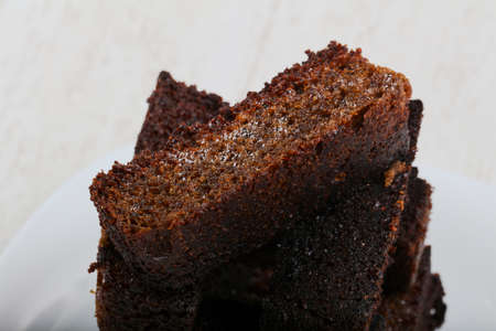 Snack - salted black garlic breadの写真素材