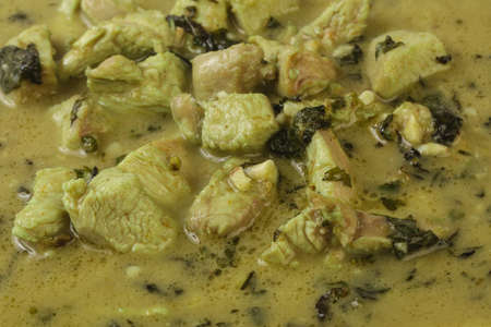 Thai traditional cuisine - Green Curry with chicken