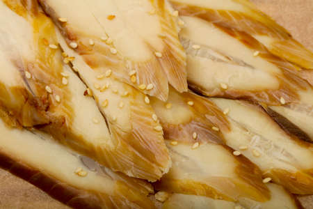 Eel sashimi on the board