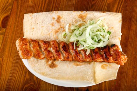 Pork minced kebabの写真素材