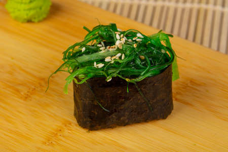 Appetizng japanese algae salad sushiの写真素材
