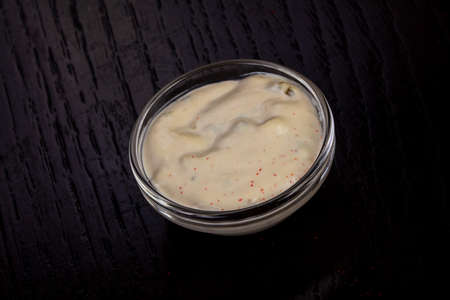 Bowl of tasty tartar sauceの写真素材