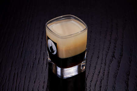 Delicious B-52, three liqueurs cocktail
