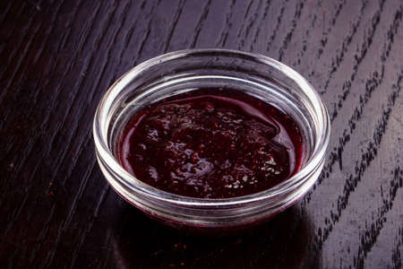 Bowl of sweet cranberry sauce