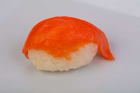 Japanese traditional cold sushi salmonの写真素材