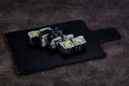 Japanese traditional roll with prawnの写真素材