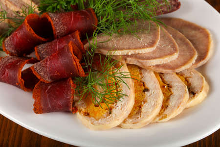 Meat plate - tongue, beef, chicken