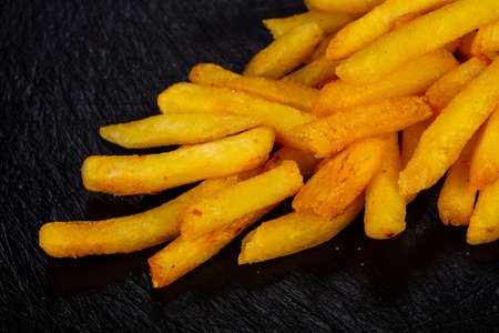 French Fried salted potato snack