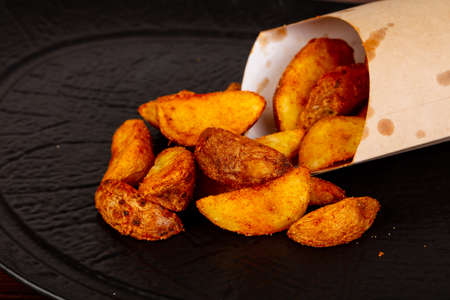French fried hot potato heapの写真素材