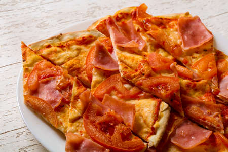 Focaccia bread with cheeseの写真素材