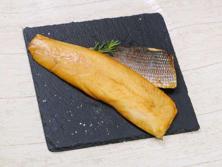 Smoked salted Whitefish with spicesの写真素材