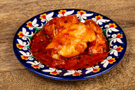 Georgian traditional Chahohbili with chickenの写真素材