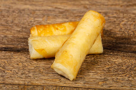 Roasted hot stuffed spring rollの写真素材
