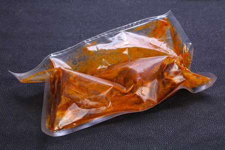 Raw lamb shank ready for cookingの写真素材