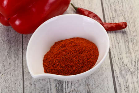 Sweet Paprika powder in the bowl