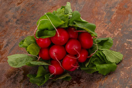 Ripe Radish heap ready for cooking