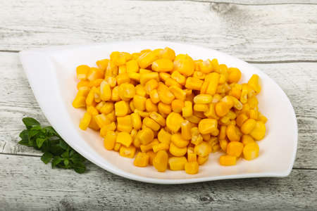 Young sweet corn in the bowl