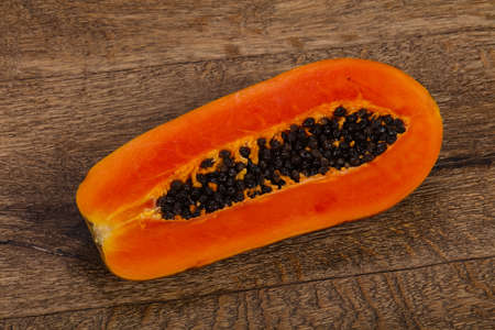 Tasty delicous ripe fruit Papaya slicedの写真素材