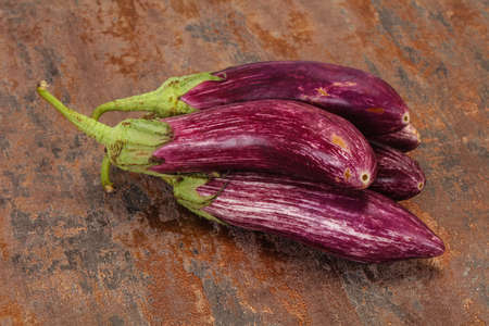 Vibrant tasty ripe Graffiti violet eggplantの写真素材