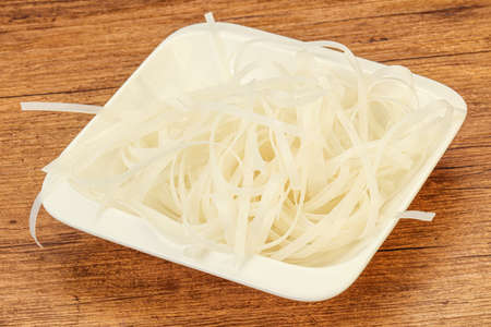 Boiled rice noodle ready for cooking