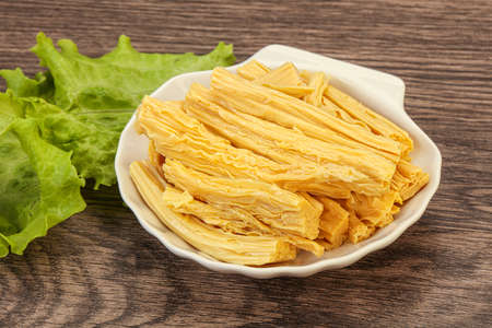 Korean asparagus (fuzhou) traditional salad in the bowlの写真素材