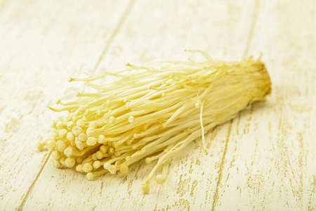 Superfood - Raw Enoki mushrooms Asian cuisineの写真素材