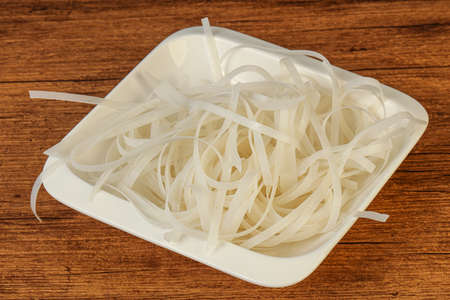 Boiled rice noodle ready for cooking