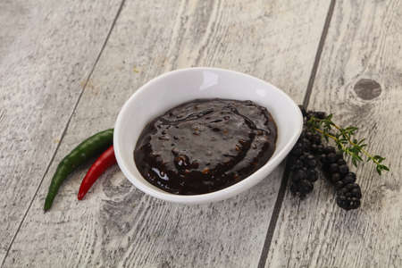 Spicy Black pepper sauce for meatの写真素材