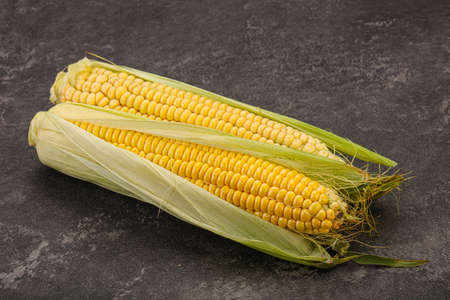 Vegan cuisine - Ripe sweet young corn