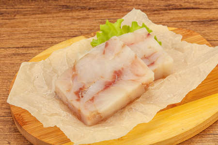 Raw dietary pollock fish fillet for cooking