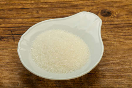 White sweet sugar in the bowlの写真素材