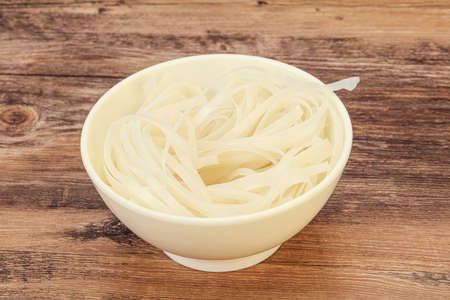Boiled rice noodle ready for cooking