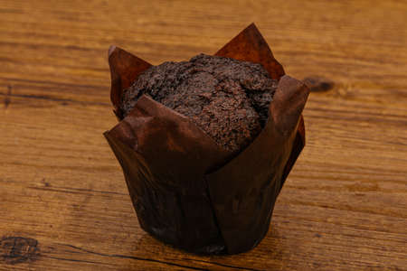 Tasty sweet Chocolate muffin snack bakeryの写真素材