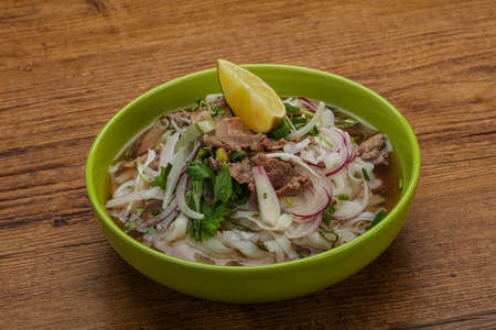 Vietnamese cuisine - beef Pho Bo soup